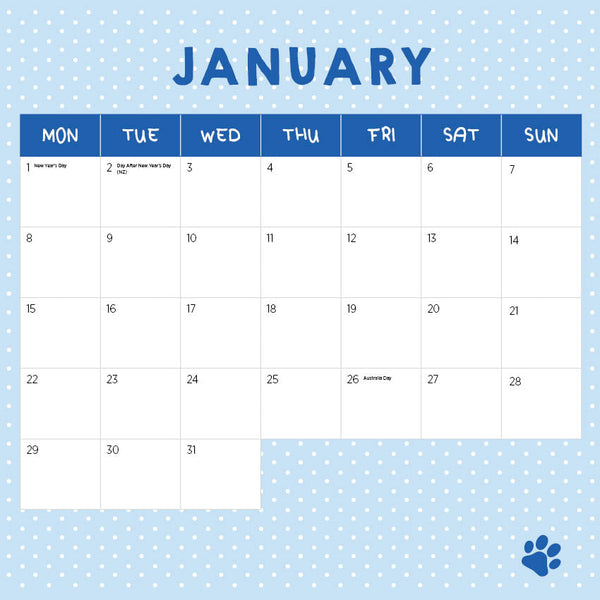 2024 Cat Crimes Calendar – Month Overview