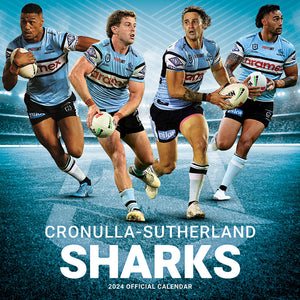 2024 Nrl Cronulla Sharks Calendar – Cover Image