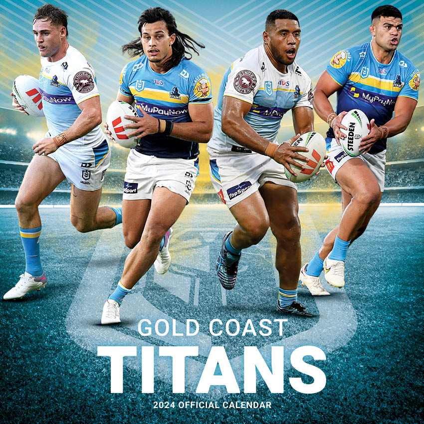 2025 NRL Gold Coast Titans Calendar Paper Pocket