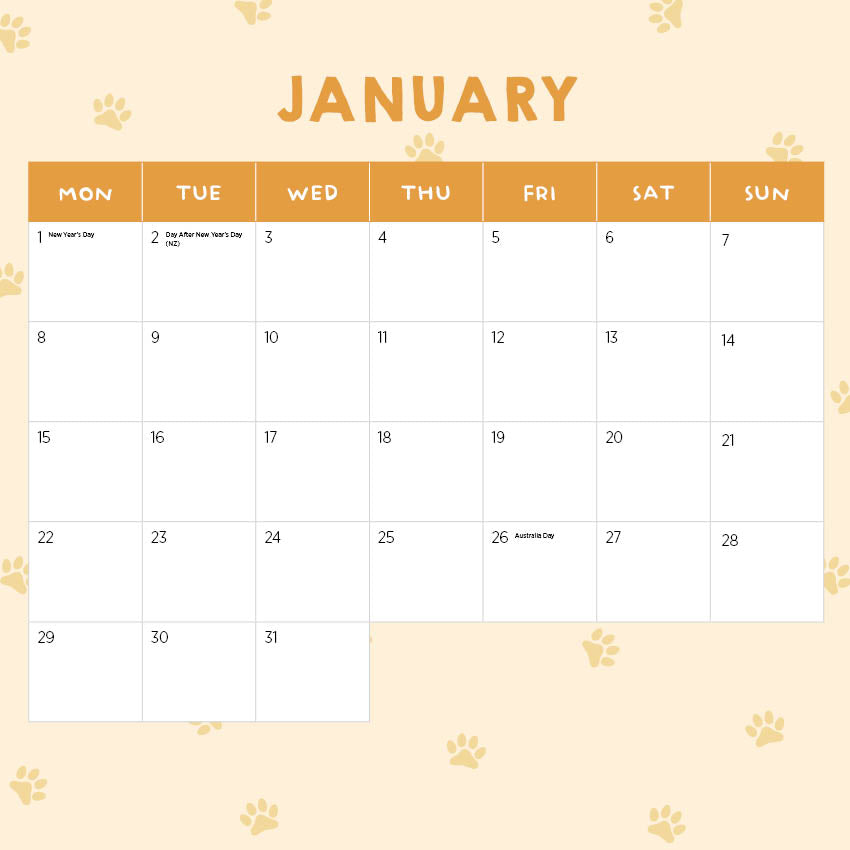 2024 Guilty Dogs Calendar Paper Pocket