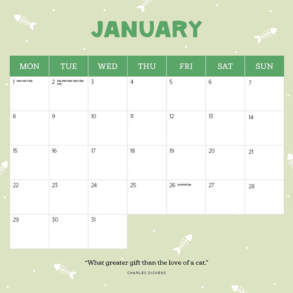 2024 Kittens Calendar – Month Overview