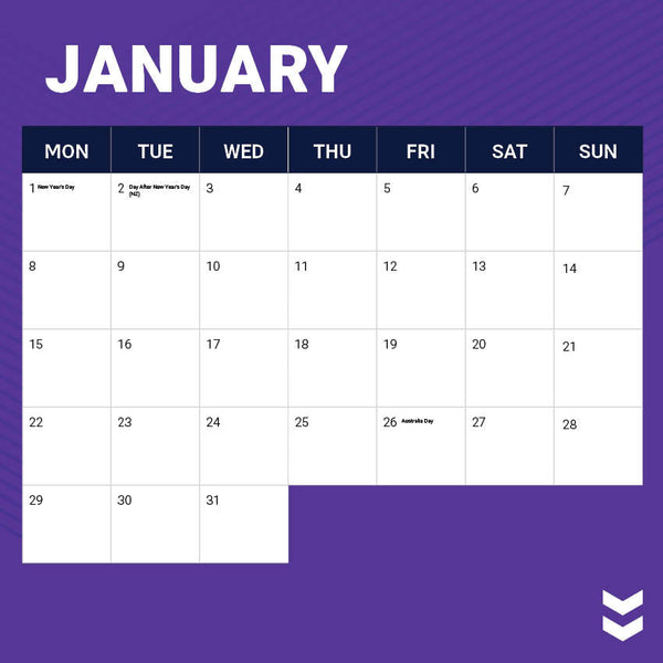 2024 Nrl Melbourne Storm Calendar – Month Overview