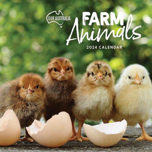 2024 Our Australia Farm Animals Calendar – Cover Image