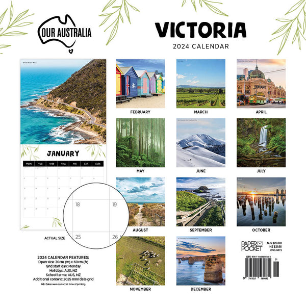 2024 Our Australia Victoria Calendar – Back Cover