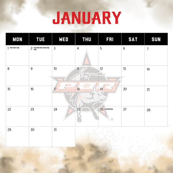 2024 Pbr Professional Bull Riding Calendar – Month Overview