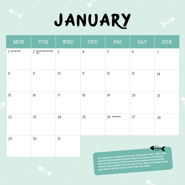 2024 Ragdolls Calendar – Month Overview