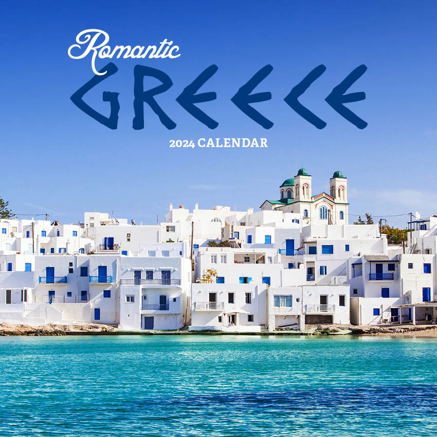2024 Romantic Greece Calendar – Cover Image