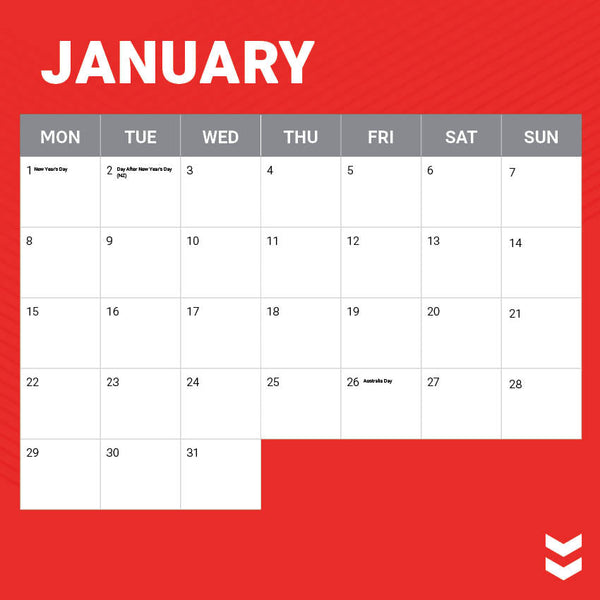 2024 Nrl St George Illawarra Dragons Calendar – Month Overview