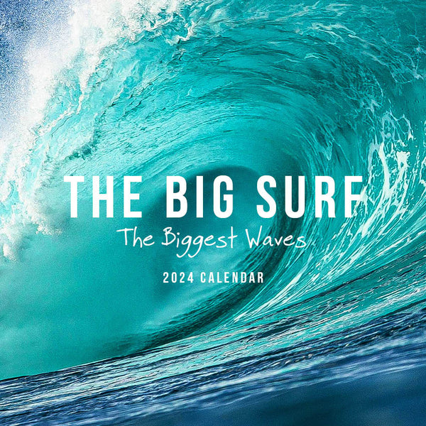 2024 The Big Surf Biggest Waves Calendar Paper Pocket